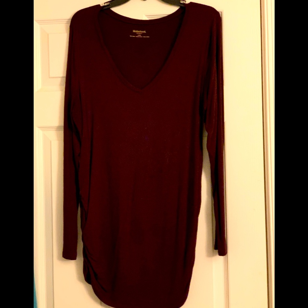 Motherhood maternity Plum/Burgundy long sleeve
